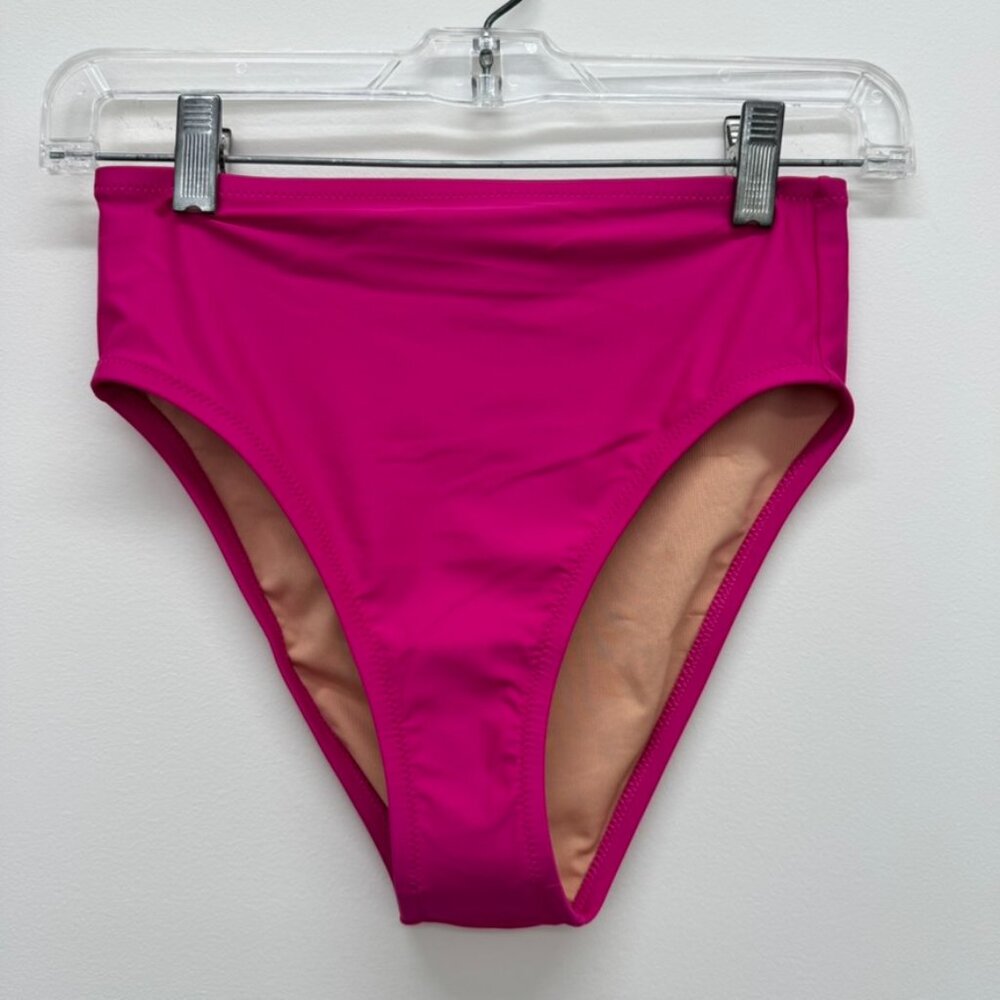 NWT J. Crew High-rise Bikini Bottom in Hot Pink Women's XS $59